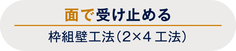 面で受け止める